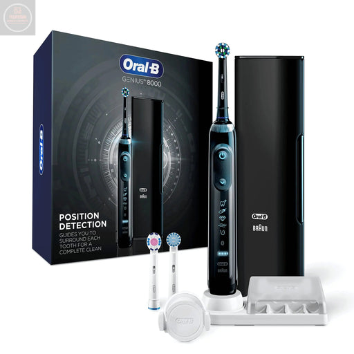 Oral-B Genius 8000 Electric Electric Toothbrush with Bluetooth Connectivity Black - Gadgetmanic