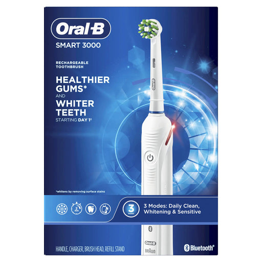 Oral-B Pro 3000 3D White Electric Toothbrush - Gadgetmanic