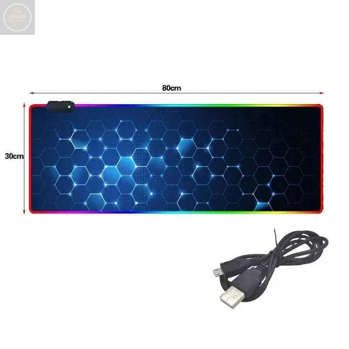 RGB Backlit Gaming Mouse Pad - Gadgetmanic