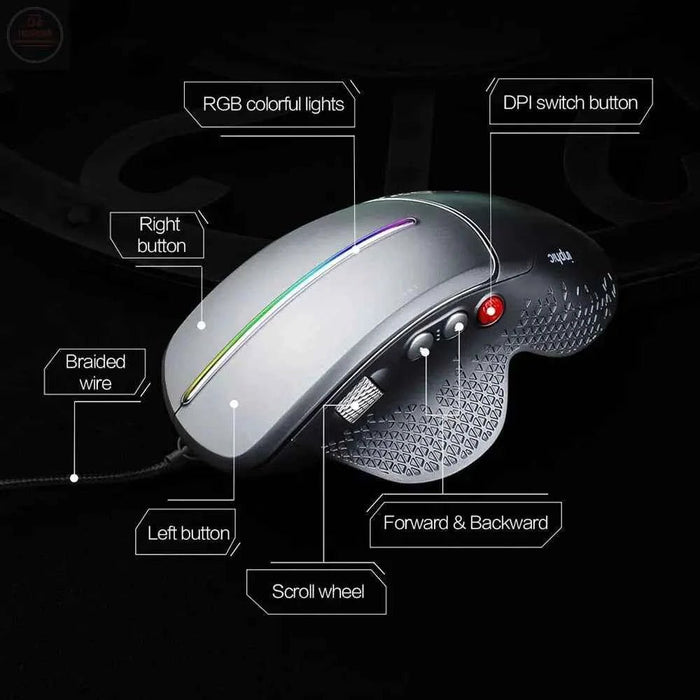 RGB Optical Professional Gaming Mouse - Gadgetmanic