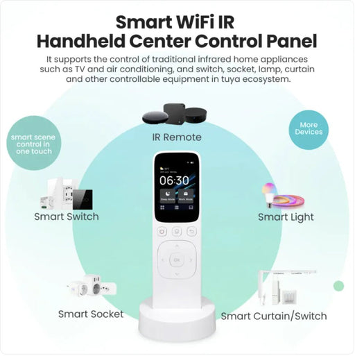 Smart Home Remote Control with Charging Dock - Gadgetmanic