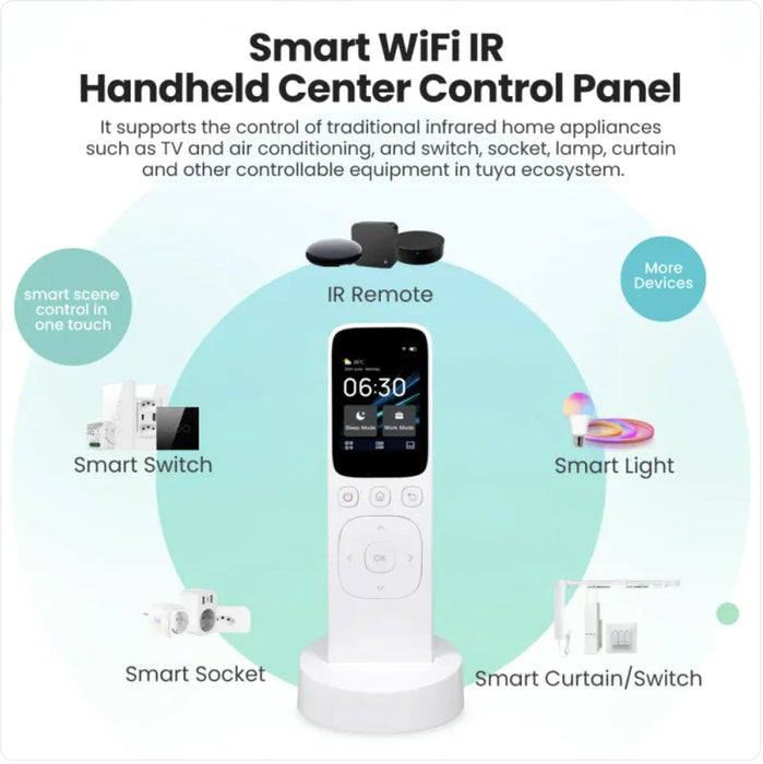 Smart Home Remote Control with Charging Dock - Gadgetmanic