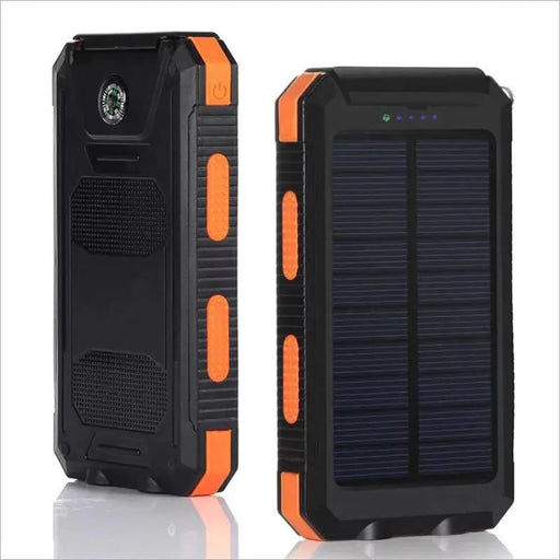 Solar Power Bank - Slim, Outdoor, Waterproof Design - Gadgetmanic