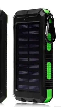 Solar Power Bank - Slim, Outdoor, Waterproof Design - Gadgetmanic