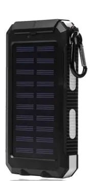 Solar Power Bank - Slim, Outdoor, Waterproof Design - Gadgetmanic