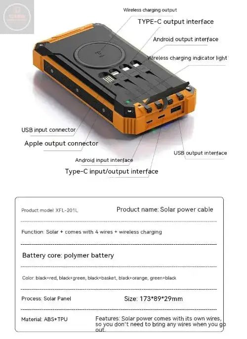 Solar Wireless Power Bank - Gadgetmanic