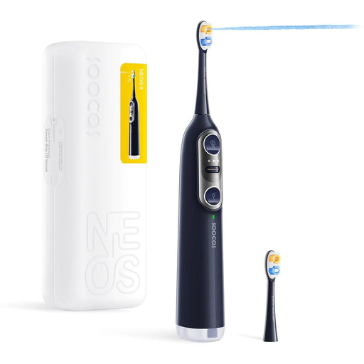 Soocas NEOS II - Sonic Electric Toothbrush and Water Flosser Cordless Oral Irrigator Electric Toothbrush for Adults Portable Water Flosser Superior Plaque Removal Dark Violet - Gadgetmanic