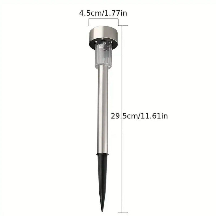 Stainless Steel Solar Lawn Lamp for Outdoor Spaces - Gadgetmanic