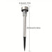 Stainless Steel Solar Lawn Lamp for Outdoor Spaces - Gadgetmanic