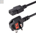 StarTech.com 6ft (1.8m) UK Computer Power Cable 18AWG BS 1363 to C13 10A 250V Black Replacement AC Power Cord Kettle Lead / UK Power Cord PC Power Supply Cable TV/Monitor Power Cable (PXT101UK) - Gadgetmanic