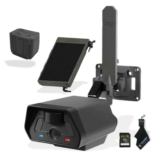 TACTACAM Defend Cellular Security Camera - No WiFi Required - Motion Activated Wireless Camera - Motion Detection - Includes Solar Panel Rechargeable Battery SD Card and Microfiber Cleaning Cloth - Gadgetmanic