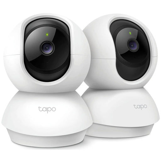 TP-Link Tapo 2K Pan/Tilt Security Camera for Baby Monitor Dog Camera w/Motion Detection 2-Way Audio Siren Night Vision Cloud & SD Card Storage Works with Alexa & Google Home 2-Pack (C210P2) - Gadgetmanic