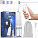 UNINGOPI Portable Water flosser with Electric Toothbrush 2 in 1 Teeth Cleaning Kit Electric Toothbrush and flosser Combo Water Flosser for Travel and Home (White) - Gadgetmanic