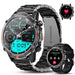 WalkerFit Smart Watch for Men- Answer/Dial Calls with 110 Sport ModelsIP68 Waterproof Fitness Watch with Heart Rate MonitorAndroid Smart Watch for iPhone Compatible 1.43" AMOLED Display Steel Band - Gadgetmanic