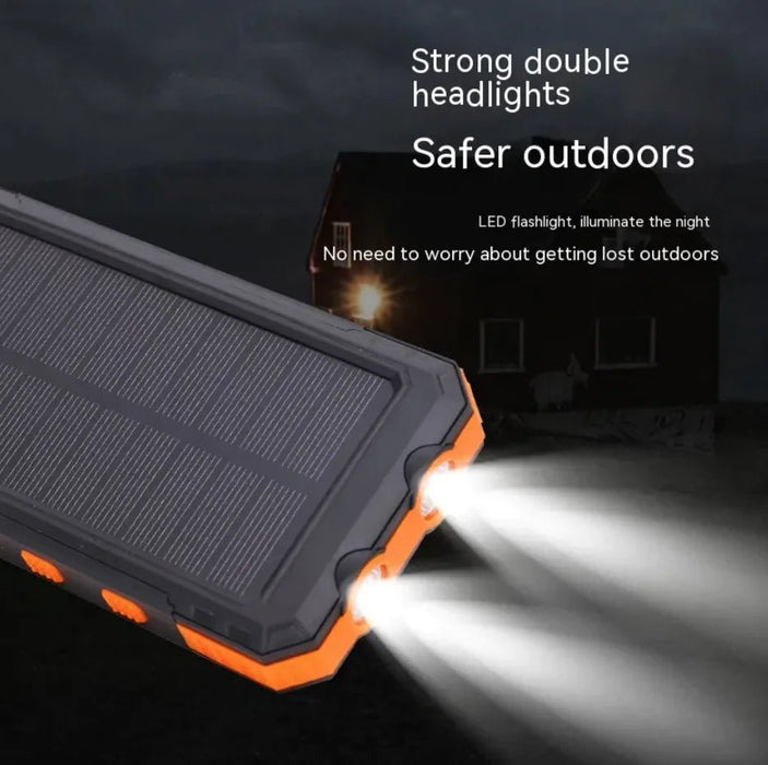 Waterproof Solar Power Bank - Gadgetmanic