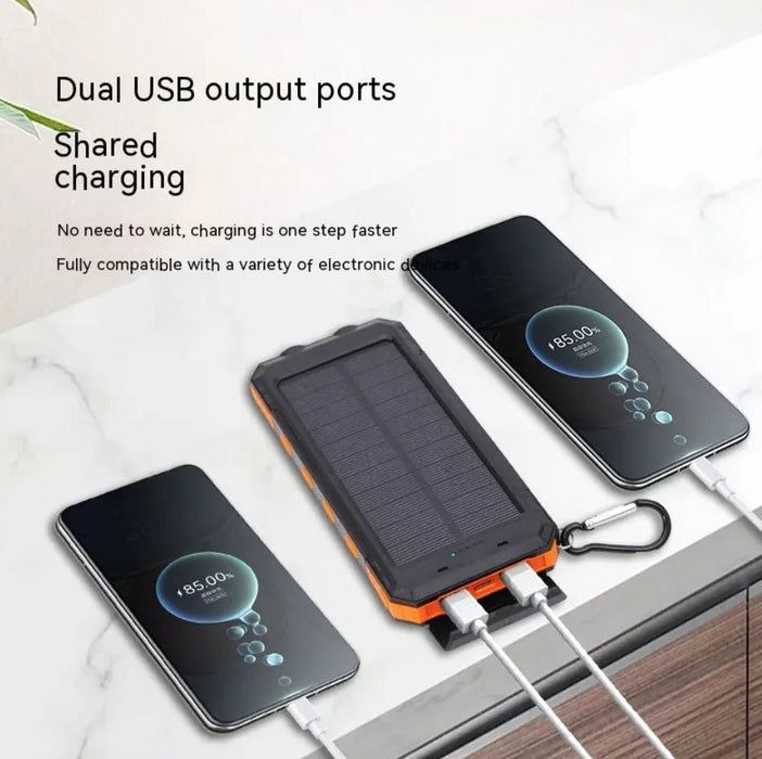Waterproof Solar Power Bank - Gadgetmanic