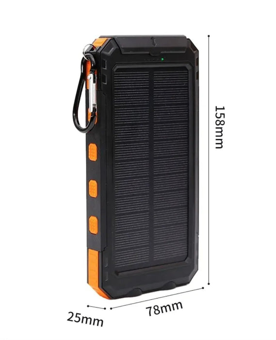 Waterproof Solar Power Bank - Gadgetmanic
