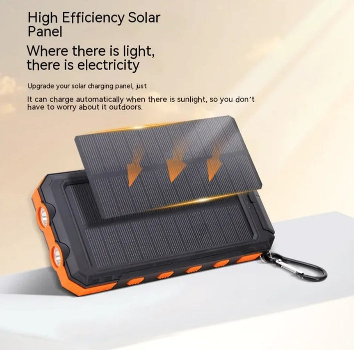 Waterproof Solar Power Bank - Gadgetmanic
