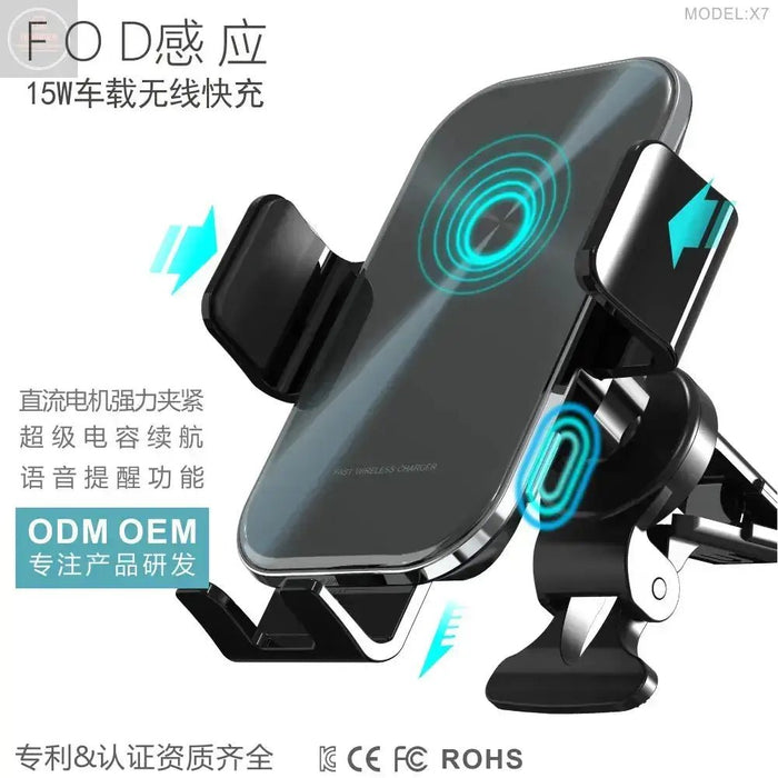 Wireless Car Charger and Phone Holder Mount - Gadgetmanic