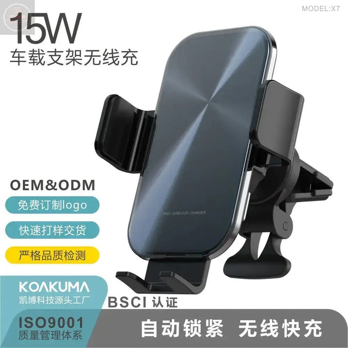 Wireless Car Charger and Phone Holder Mount - Gadgetmanic