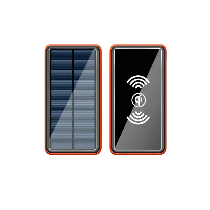 Wireless Solar Power Bank 30000mAh Outdoor Emergency - Gadgetmanic