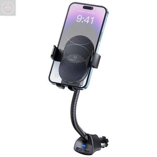 WixGear Phone Charger Car Mount with Dual USB Charger Cellphone Holder for Car Cigarette Lighter Phone Holder Charger Phone Charger Car Mount Car Phone Mount with USB Charger Cigarette mounts - Gadgetmanic