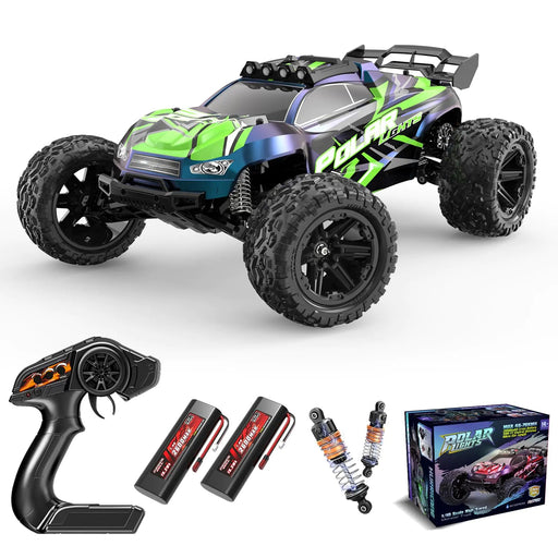 Womaqu 1:10 Big Rc Cars 18-InchFast Remote Control Car Trucks45+KM/H RC Off-Road Electric Truck Includes 2 Rechargeable 2600mAh Batteries Rc Cars for Adults & Boys - Gadgetmanic