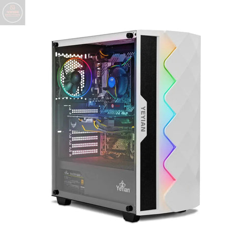 YEYIAN SAI X11 Gaming PC Desktop Computer Intel i5-11400F 6-Core 2.6GHz GeForce GTX 1650 4GB GDDR6 500GB NVMe SSD 8GB DDR4 3200MHz 3 ARGB Fans Windows 11 Home 64-bit WiFi 5 BT 5.0 650W PSU - Gadgetmanic